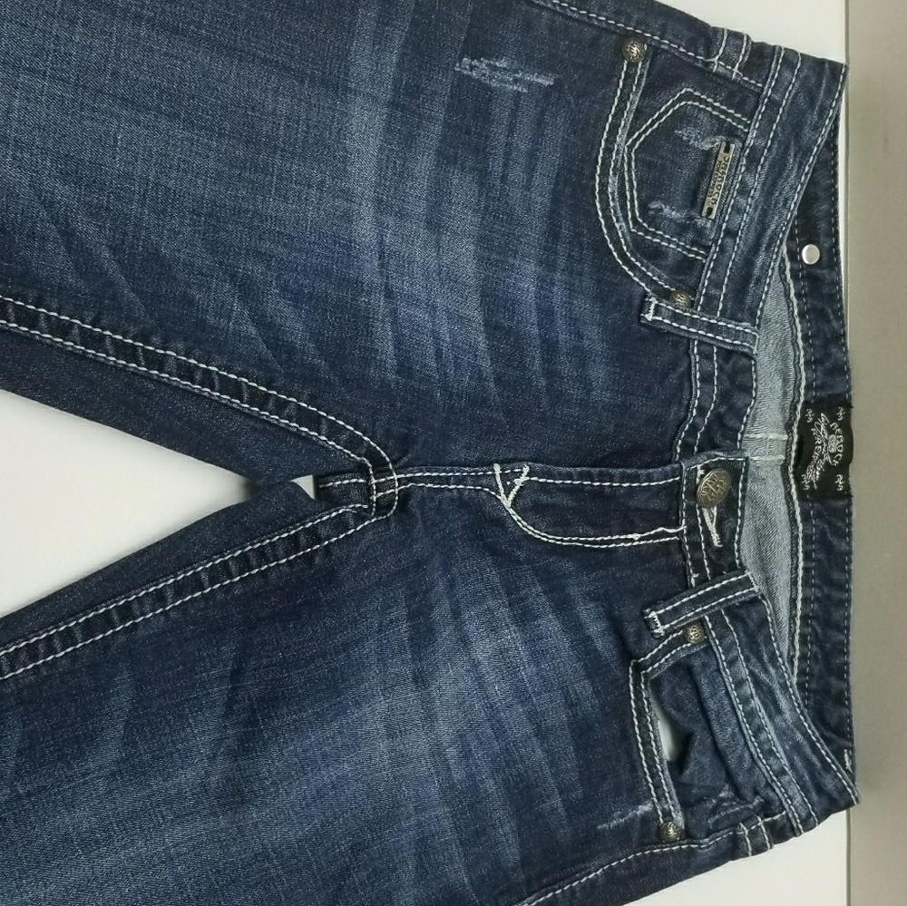 Women's ReRock boot cut dark wash jeans sz-2R